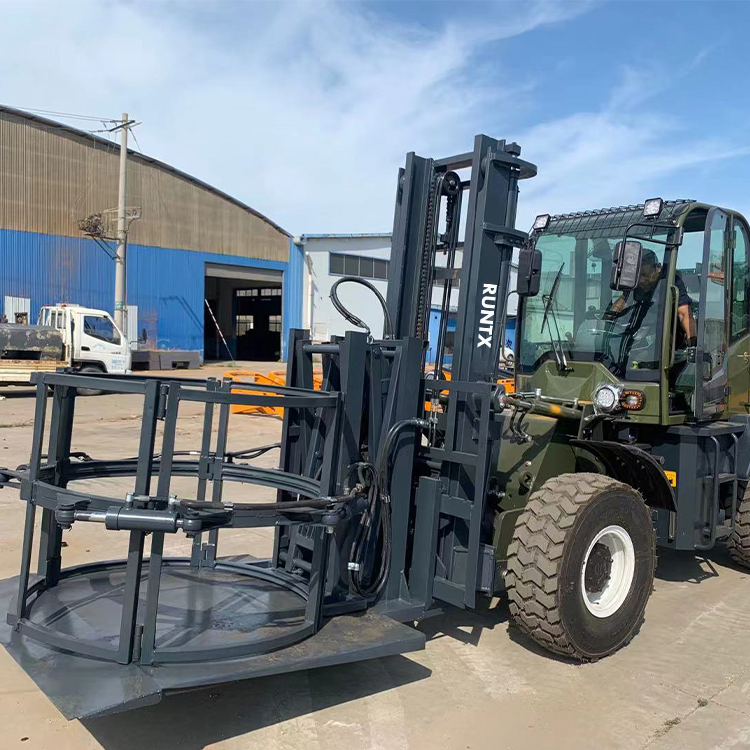 Runtx Brand 5 Ton Forklift off Road 4WD 4X4 All Rough Terrain Forklift Diesel Forklift Truck Price for Sale