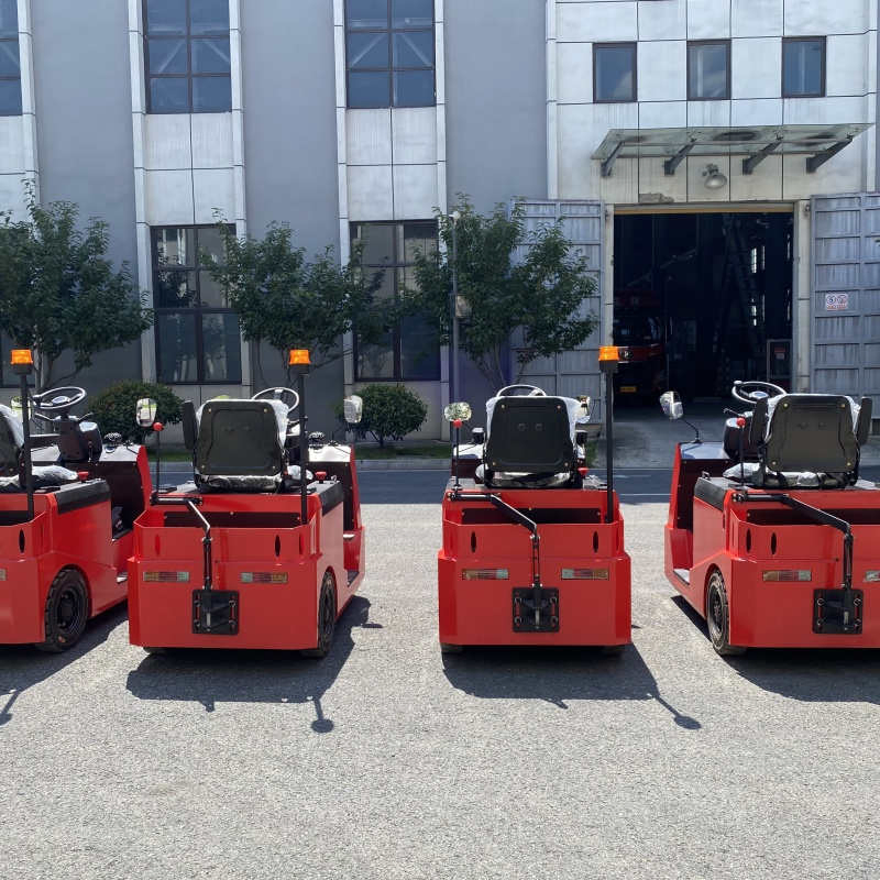 3 5 6 7 10 Ton Warehouse Electric Tow Tug Tractor Mover for Carrying Trolley Cart