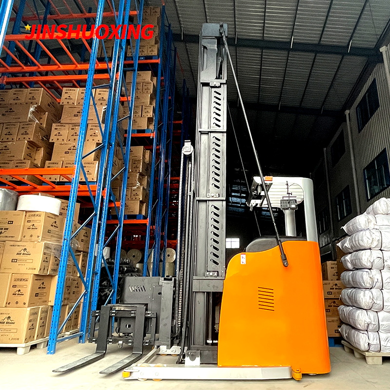 Vna 3 Way High Lift Electric Sit-Down Very Narrow Aisle Truck