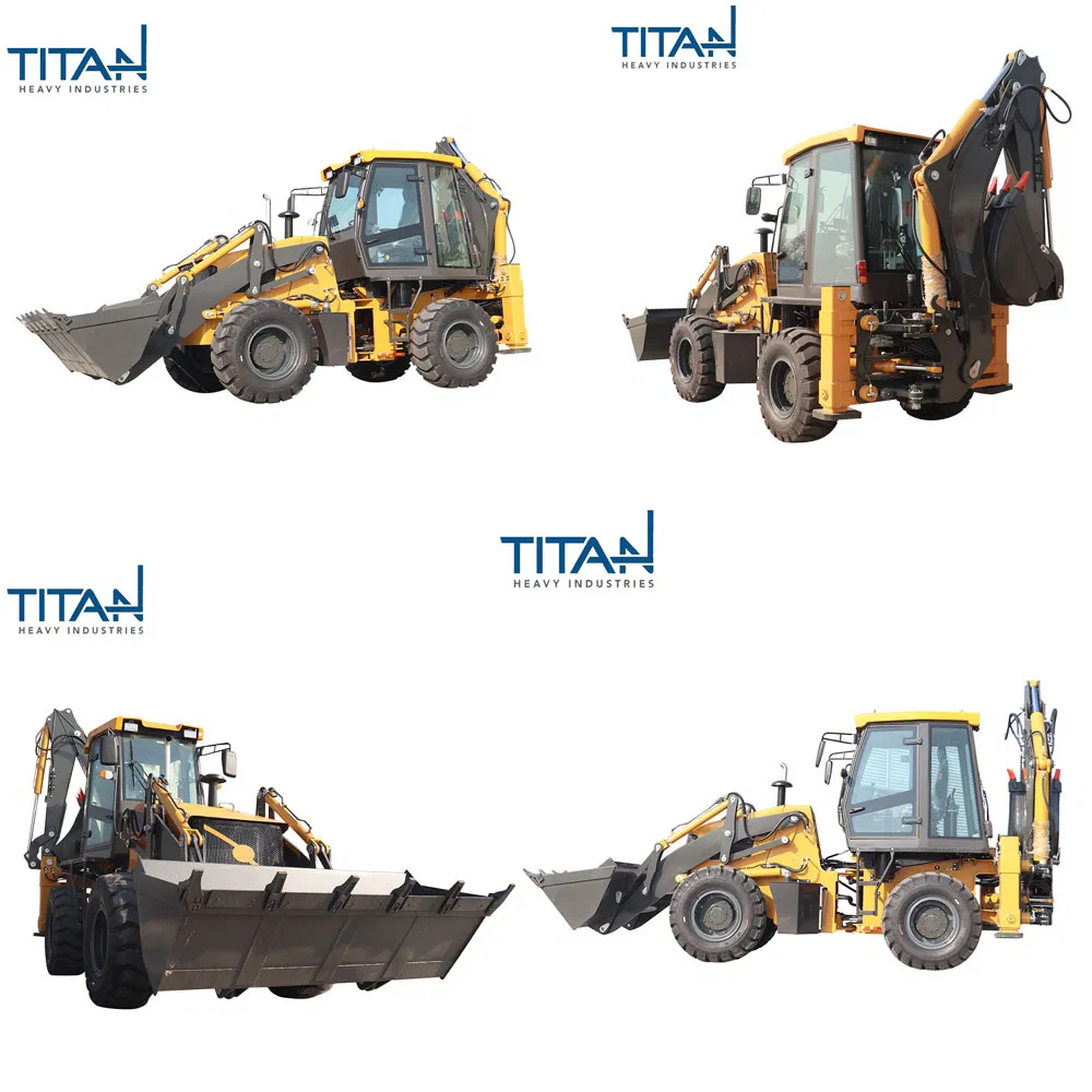 Side-tipping Bucket Backhoe Loader, Convenient Discharging, Municipal Engineering Special Machinery