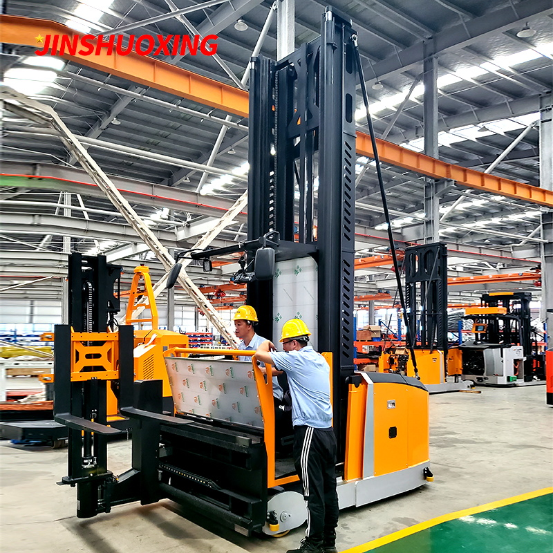 1500kg Vna Man up Electric Stacker Very Narrow Aisle 3 Way Truck with CE