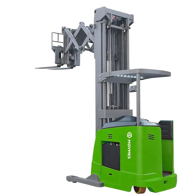 Material Handing Four Directional Vna Seated Full Power/Powered/Battery/Electric Fork/Forklift/Lift/Reach Truck Price with Single or Double Scissors Max 10000