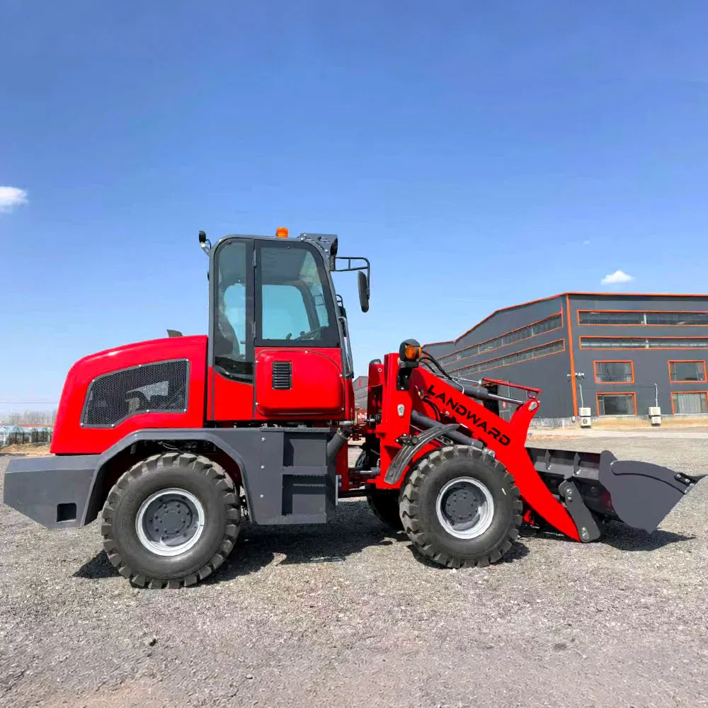 Cheap Construction Heavy Duty Front Wheel Loader Small Handling Tools Port Cargo Terminal Unloading Operations Wheel Container Side Large Loader for Sale