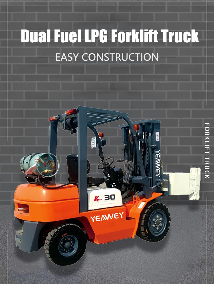 LPG Gas Gasoline Petrol Diesel Forklift Truck