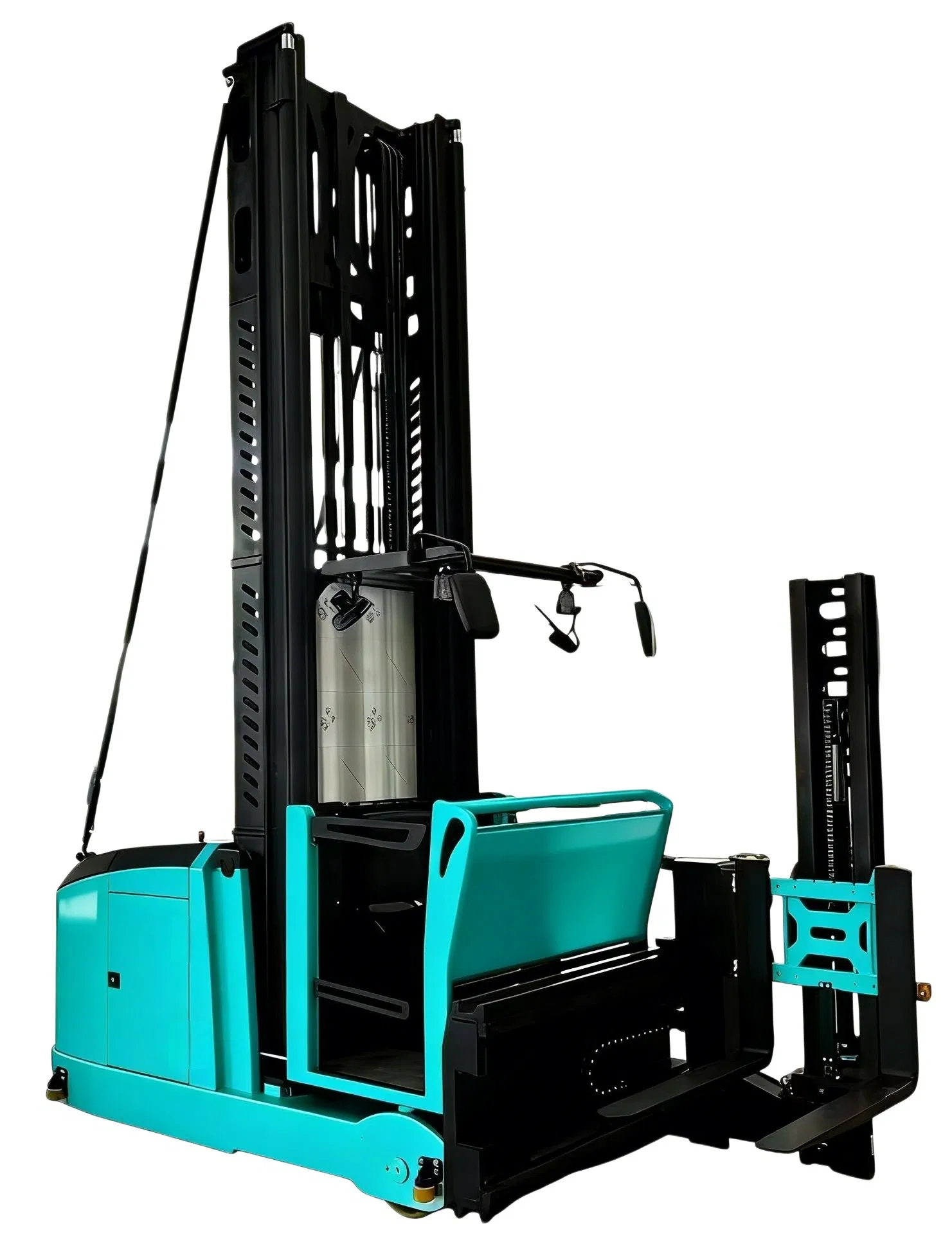 Quick Charge Lithium Battery Reach Truck 13.5m Reach Forklift 1.3ton 4 Way Vna