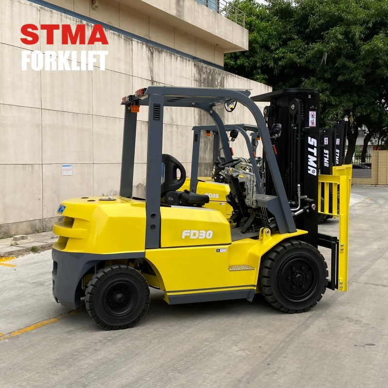 Stma Diesel Forklift 1.5 2 3 4 5 Ton Japan Engine Side Loader with Side Shifter for Sale