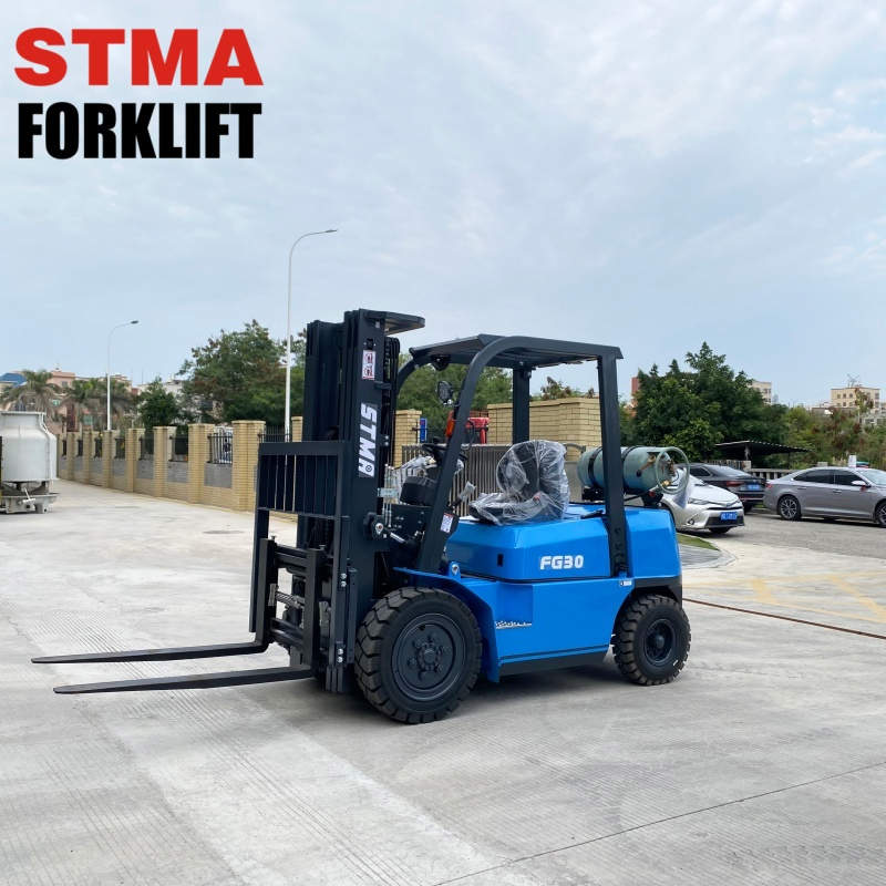 Stma Dual Fuel Propane Fork Lift 3ton LPG Gasoline Forklift Truck