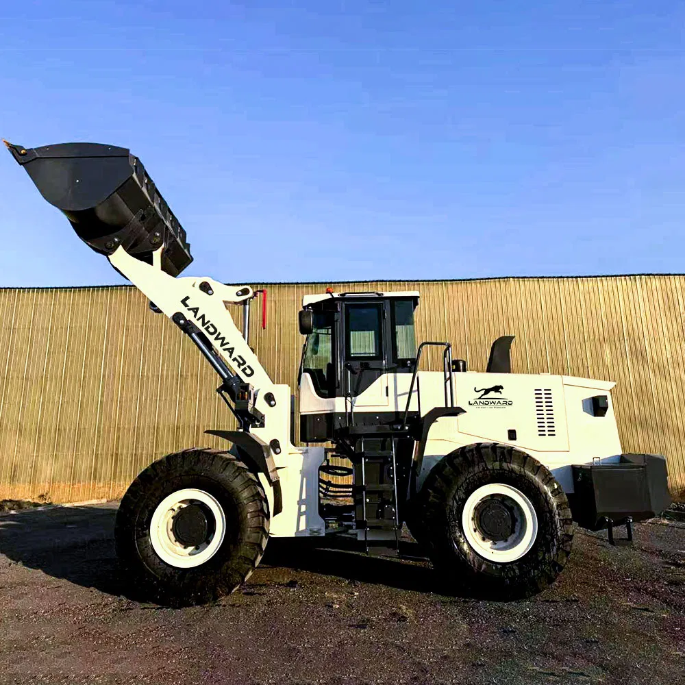 Cheap Construction Heavy Duty Front Wheel Loader Small Handling Tools Port Cargo Terminal Unloading Operations Wheel Container Side Large Loader for Sale