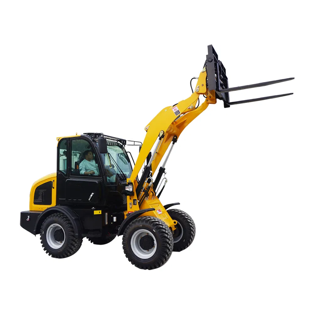 Factory OEM ODM Small Mini Wheel Loader with Auger/Side Shifting Fork