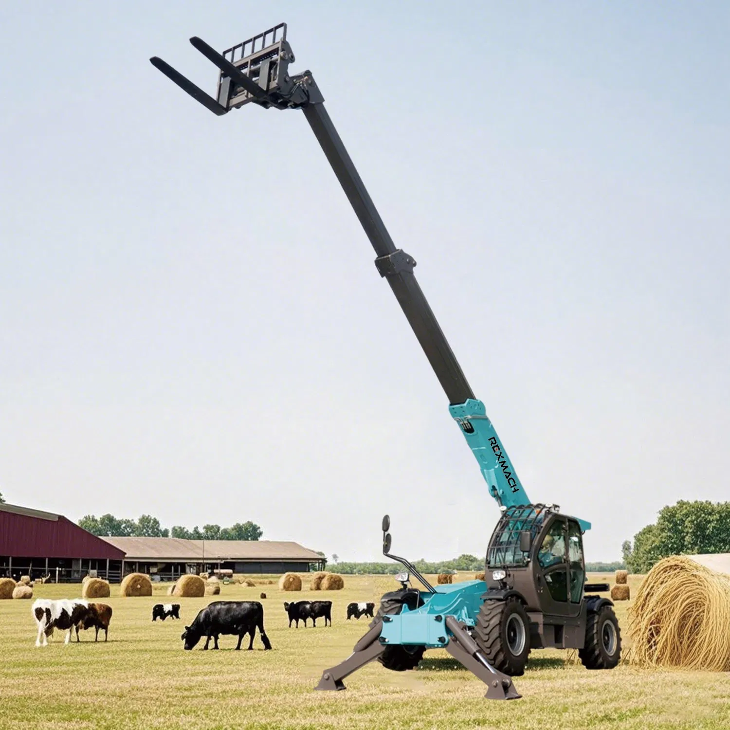 Manitou Forklift Telescopic Handler Telehandler with 7m/10m Lifting Height with 3/3.5tons