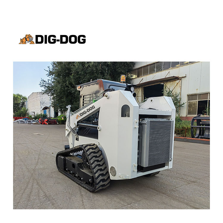 Factory Price Crawler Type Mini Skid Steer Loader Small Mini Skid Steer Loader Side Dump Bucket 60HP Plate Compactor Skid Steer Loader