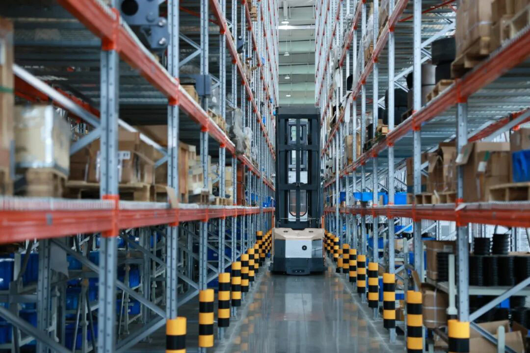 Warehouse Handling Electric Lift Stacker Pallet Walkie Forklift Electric Stacker Truck