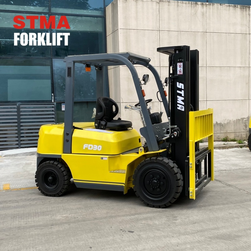 Stma Diesel Forklift 1.5 2 3 4 5 Ton Japan Engine Side Loader with Side Shifter for Sale