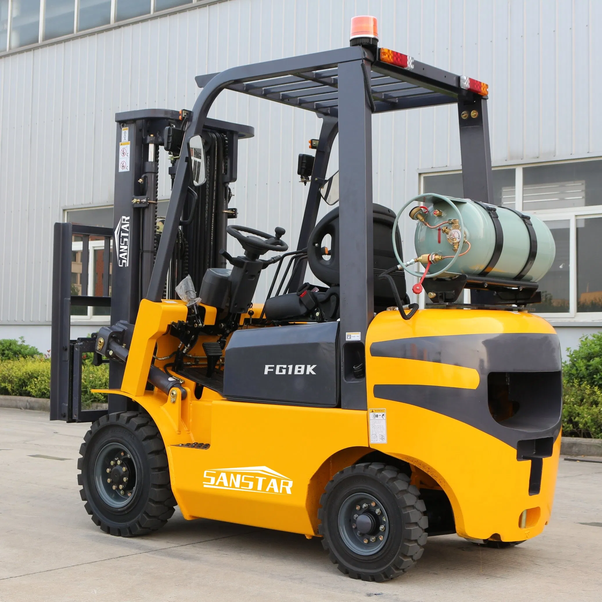 2ton 2.5ton 3ton Gasoline &amp; LPG Forklift Truck with 3-Stage Mast 3m Standard Lifting Height