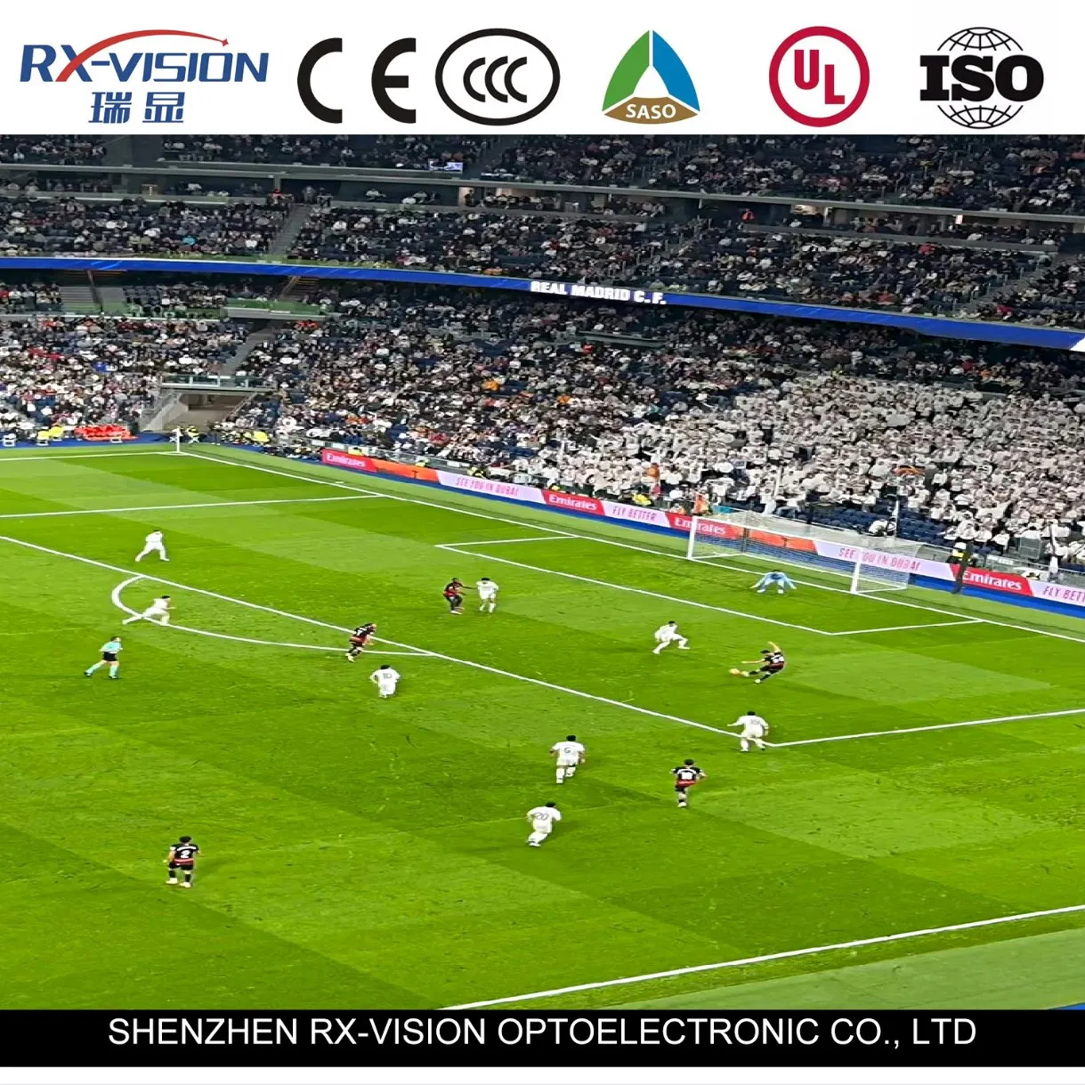 Outdoor Waterproof P6.25 Football Stadium Perimeter LED Screen Signage Banner Board Panel Stadium LED Video Display