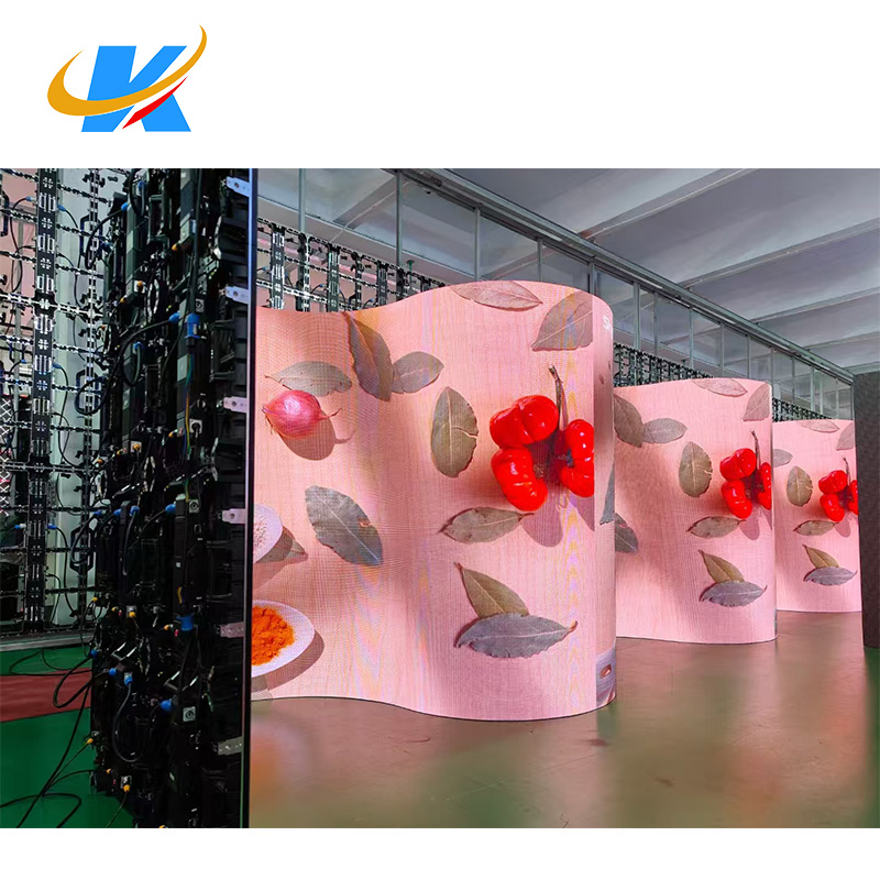Curved Soft Rental LED Screen 500X500 Flexible LED Display Video Wall Panels