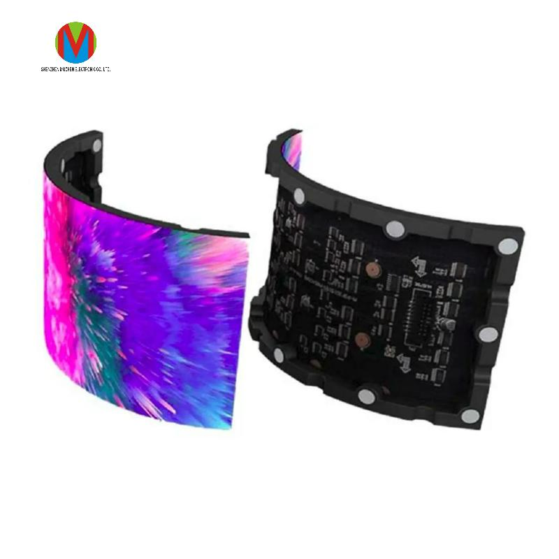 Mzcled OEM ODM Factory 320*160mm Size Full Color P2 P2.5 P3 P4 Indoor Soft Curved Flexible LED Screen Panel for Digital Signage Display