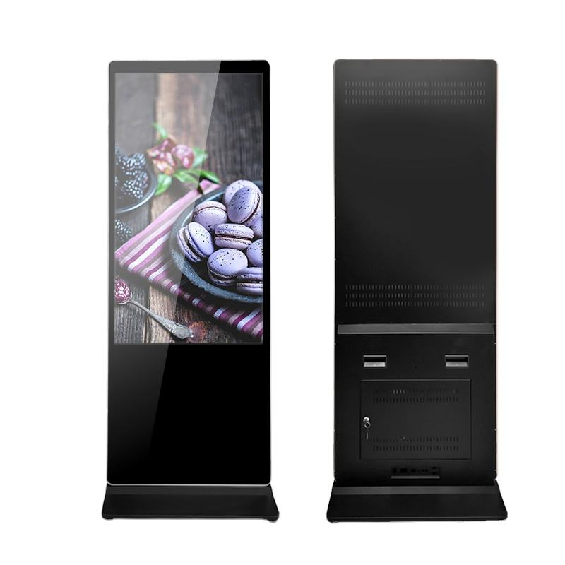 55 Inch HD Display Floor Standing Kiosk Indoor Commercial LCD Advertising Digital Signage Display