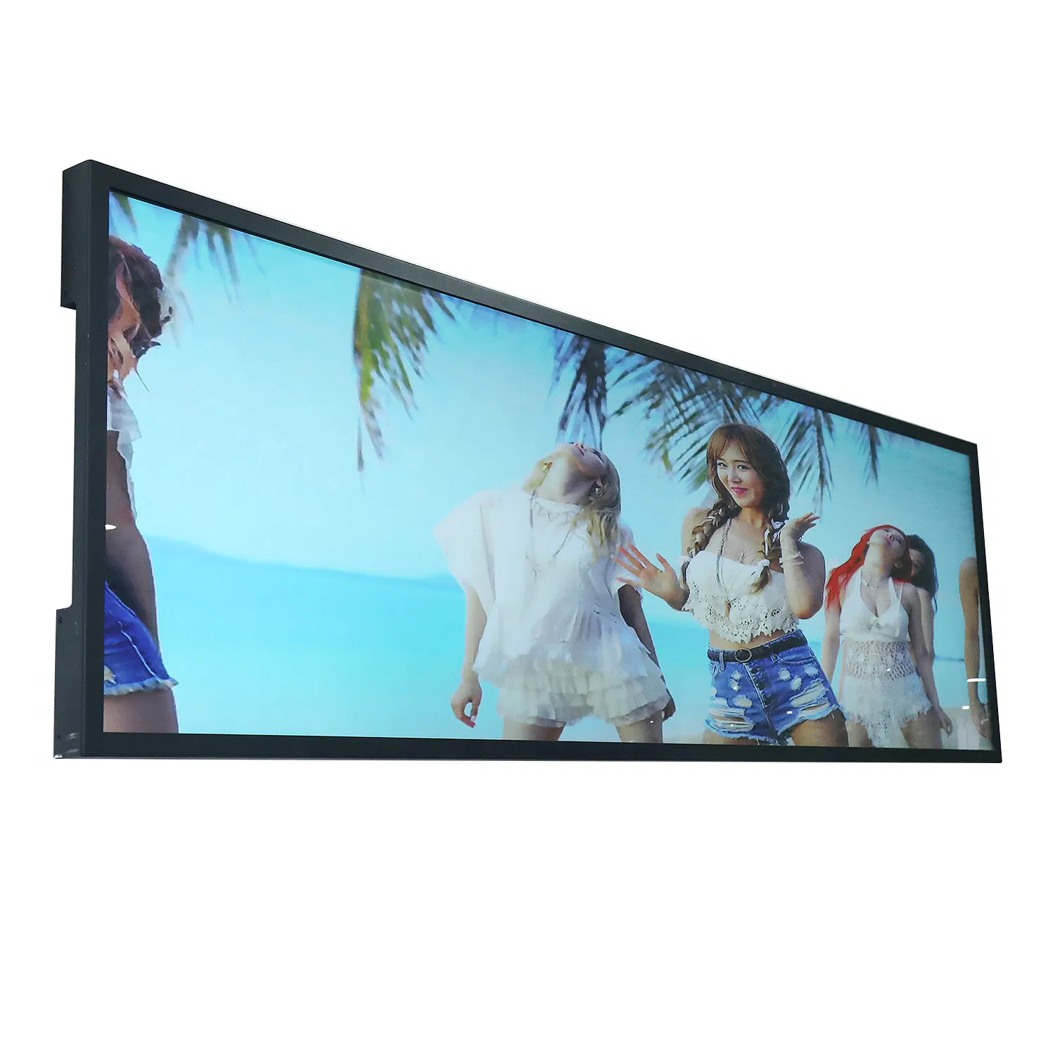 4K Advertising Player LED Panel LED Screen Display Digital Signage Full HD Lengthened LCD Display TV Ad Screen Touch Video Shelf Ultra-Wide Bar Screen Monitor