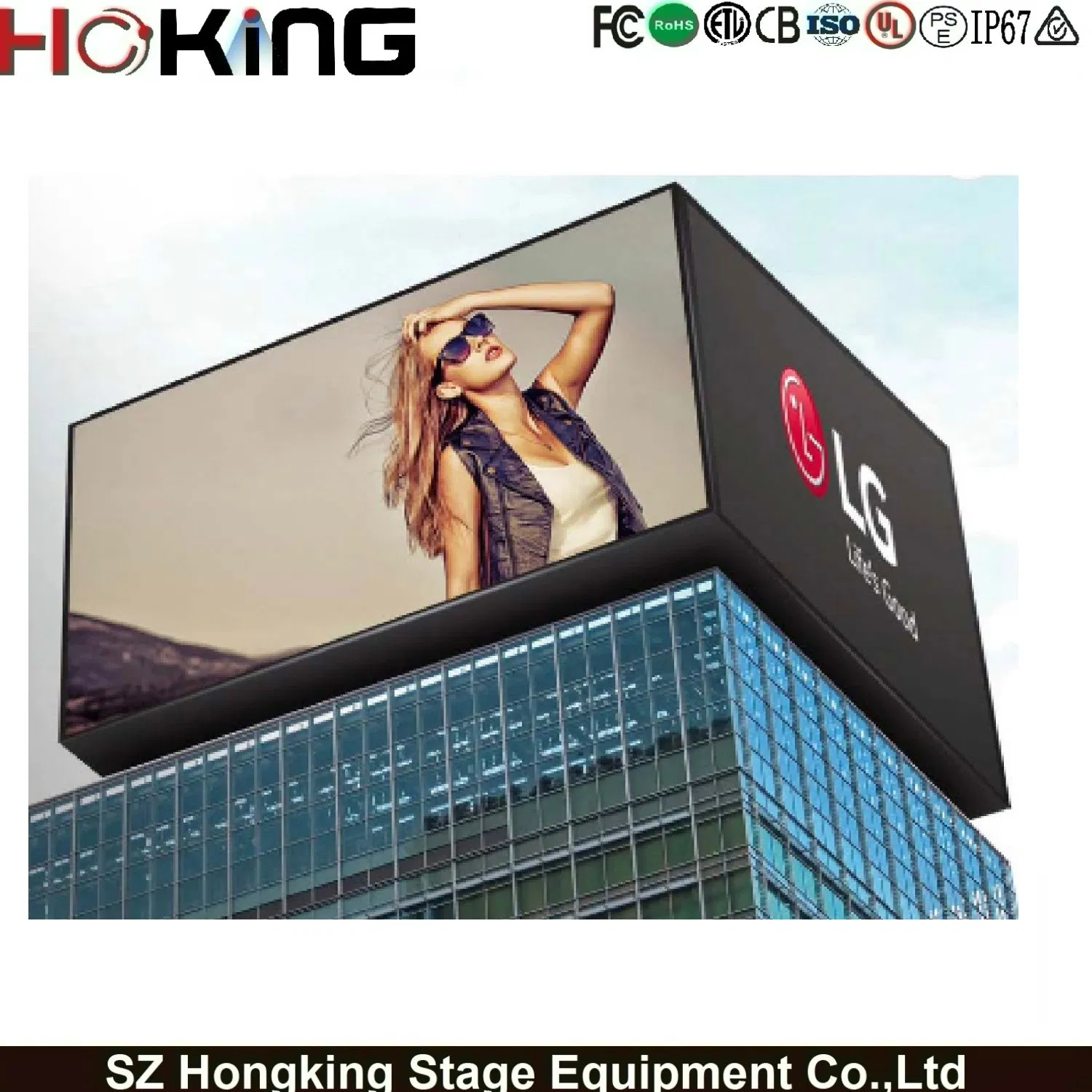 Full Sexi Video 1080P Energy Saving Outdoor 3D P6.67 P8 P10 HD 7680Hz Advertising Billboard LED Display Screen