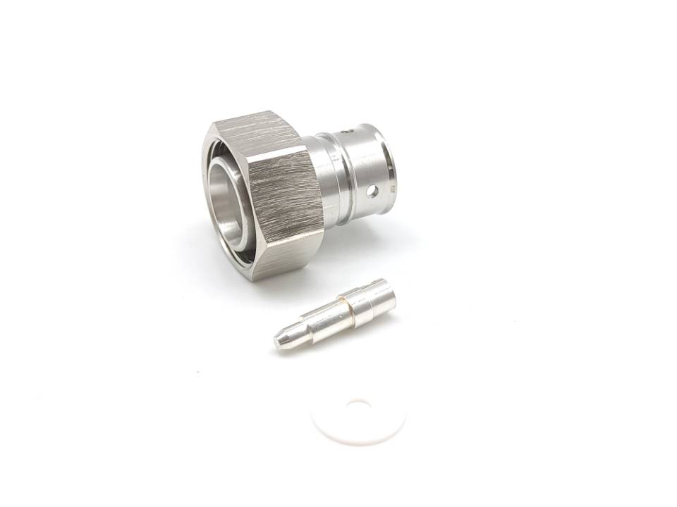 RF Coaxial Connector 4.3/10 Male Solder for 1/2" Super Flexible Corrugated Cable