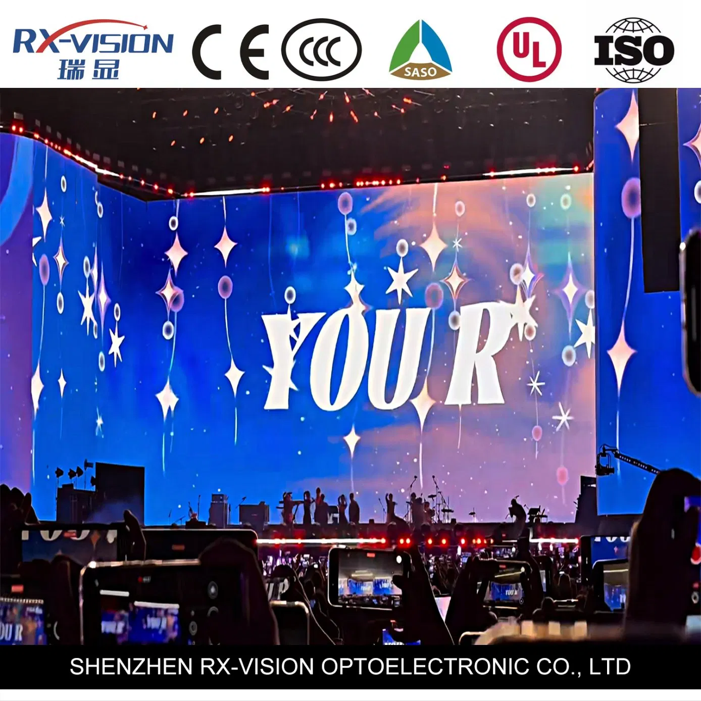 P2.6 500*500 Rental Indoor Giant Stage Background LED Video Wall LED Display