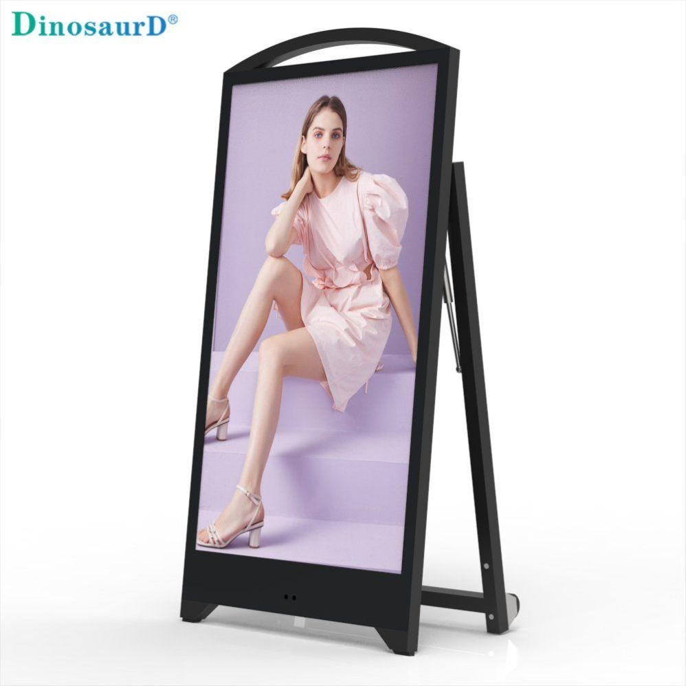 43 49 55inch Outdoor/Indoor Waterproof Advertising Player LED Battery Powered Rechargeable Movable 4K Digital Signage and Display