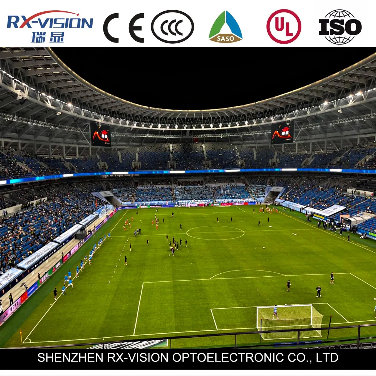 Outdoor Waterproof P6.25 LED Advertising Sports Football Perimeter Stadium LED Display Screen
