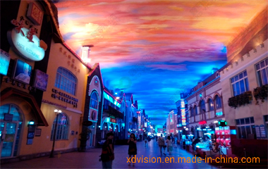 Indoor RGB SMD Full Color Commercial Use Ceiling Floor Sky View LED Display