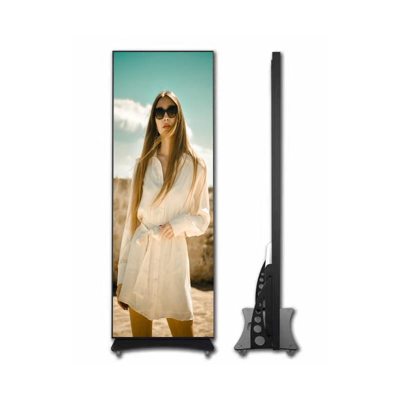 P2 Small Pixel Pitch HD Slim Widescreen Kiosk Scrolling Poster Indoor LED Panel Display for Shop Marketing Standee Advertising