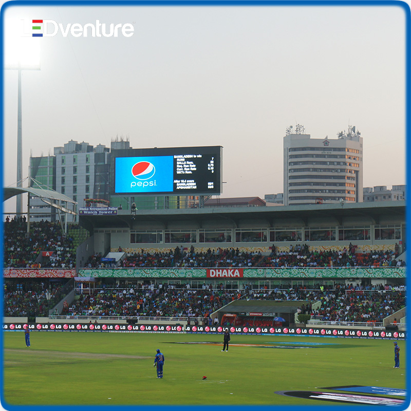 P4 Outdoor Advertising Stadium Slim Design for Perimeter Sport Electronic Scoreboard Pantallas LED 3D Cube Billboard Module Text Display Screen