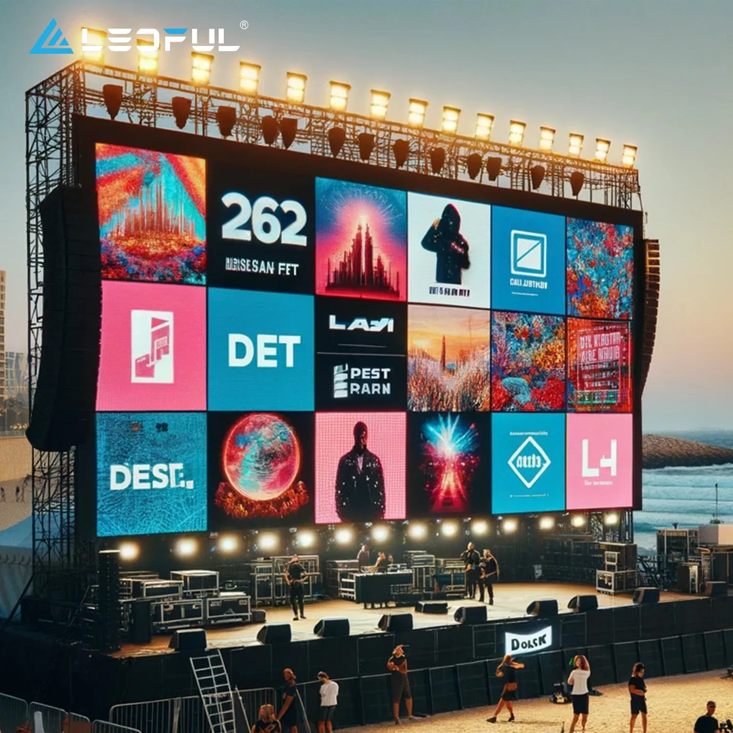 OEM ODM Outdoor Indoor Fullcolor SMD P10 P8 P6 P4.81 P3.91 P3 P2.5 P2 P1 Rental Curved Digital Advertising Video Wall LED Sign Billboard Panel Screens Display