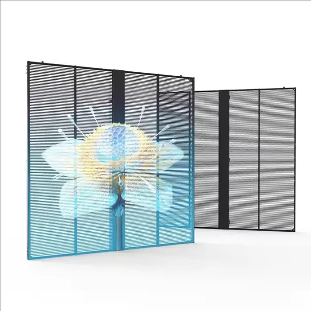 Curtain Transparent Mesh Film LED P4.81 Screen