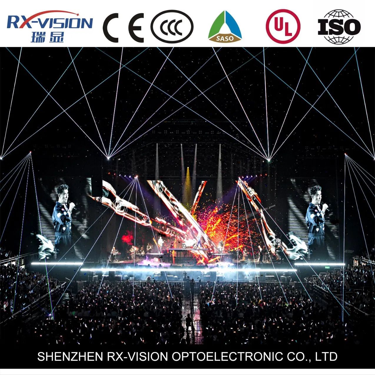P1.95 500*1000 Rental Indoor LED Display Screen for Concert Show Events