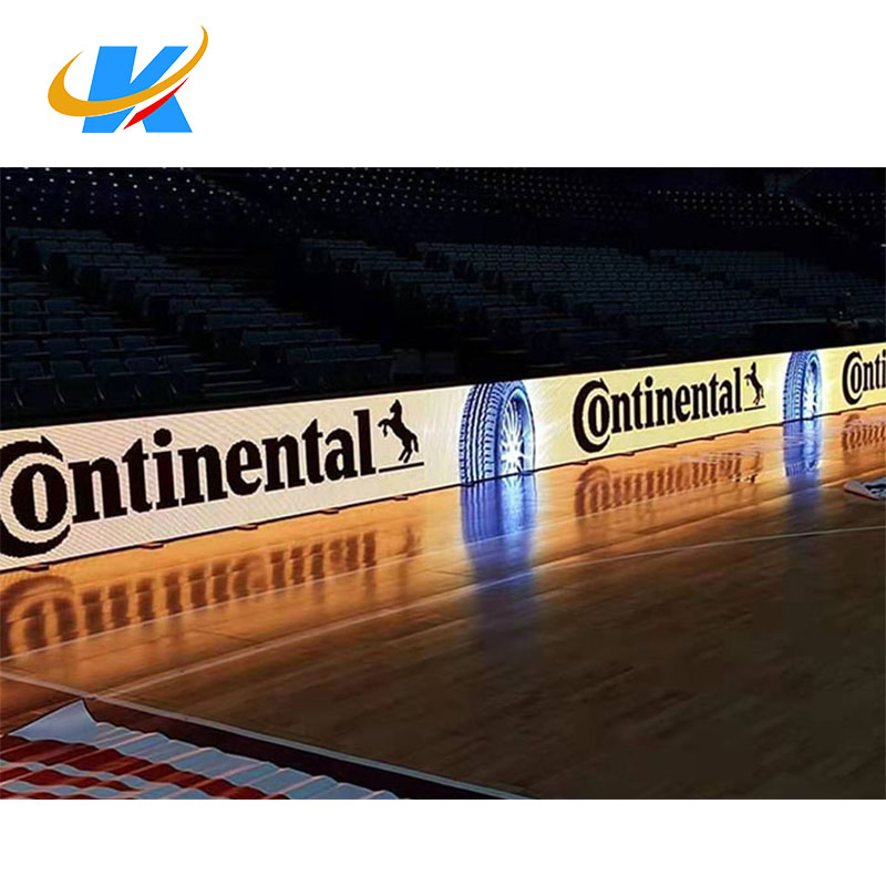 P4/P5/P6.67/P8/P10 Waterproof Anti-Collision Stadium LED Display Football/Basketball Advertising