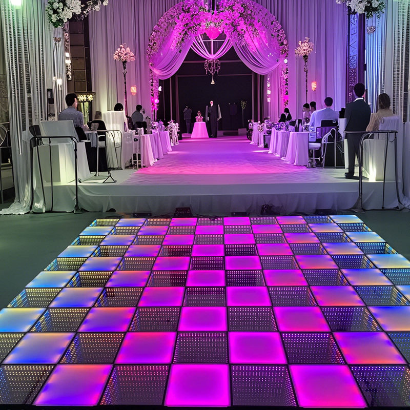 3D Effect LED Dance Floor Magnetic Panel Pista De Baile LED Projection Lights Display