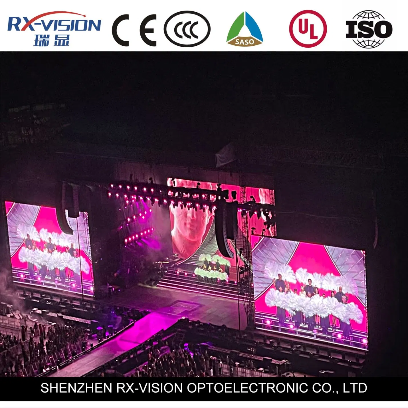 P2.97 P3.91 P4.81 500*1000 Indoor Rental LED Display High Refresh Stage Background LED Display Big Screen Digital Signage and Displays