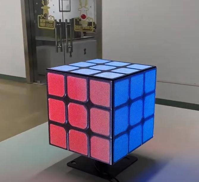 P3 Indoor Outdoor Full Color Video Wall RGB Waterproof IP67 Magic Cube LED Display Magic Hexahedron LED Screen Panel