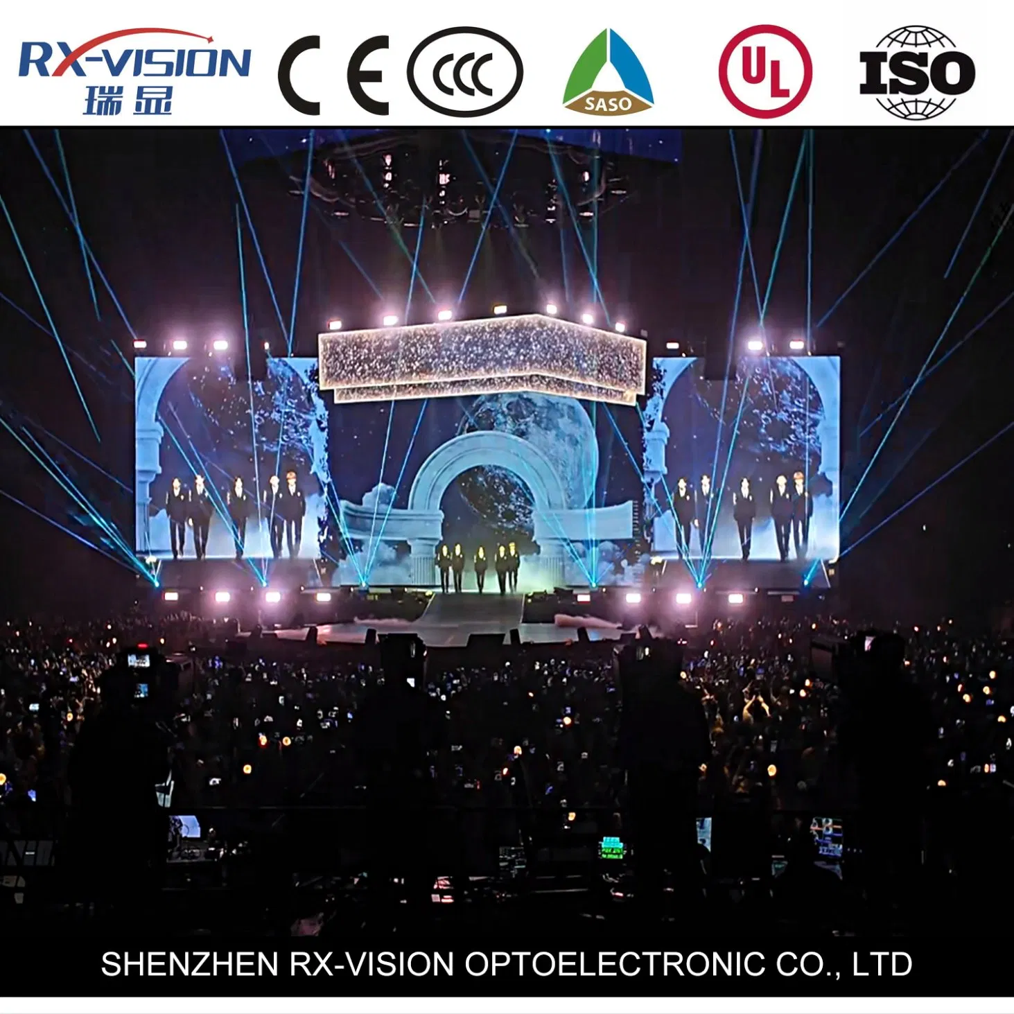 P2.6 500*500 Rental Indoor Giant Stage Background LED Video Wall LED Display