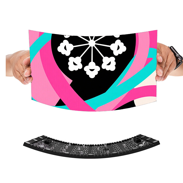 Factory Outdoor Rollable 3840Hz Flexible Curved Curtain Video LED TV Hotel Advertising 3D Billboard Module Panel Display Screen