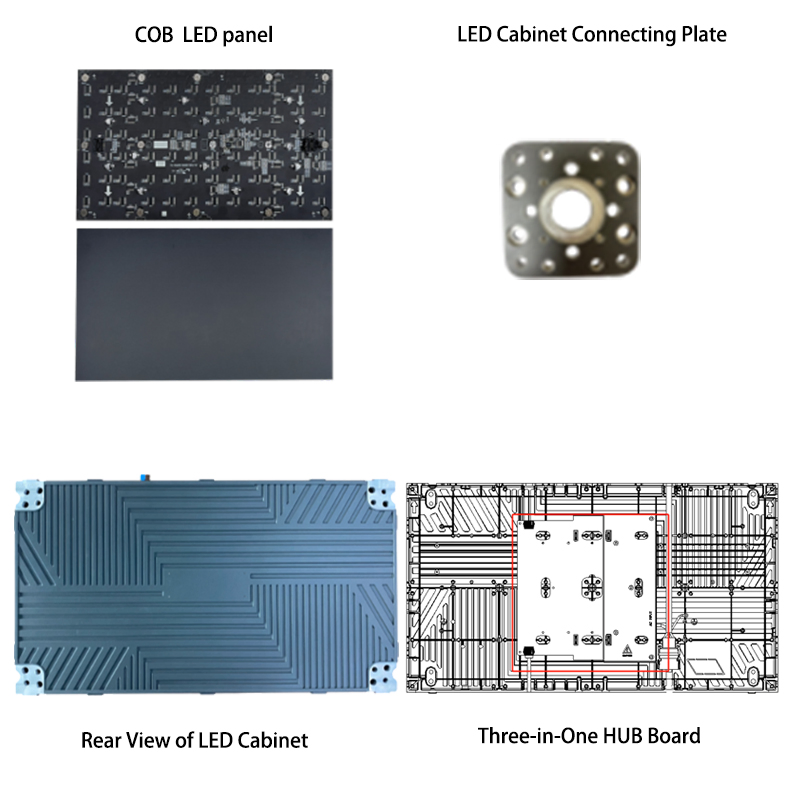 Ultra-Thin HD 162 Inch COB Advertising LED All in One Mobile Display for Meeting Rooms