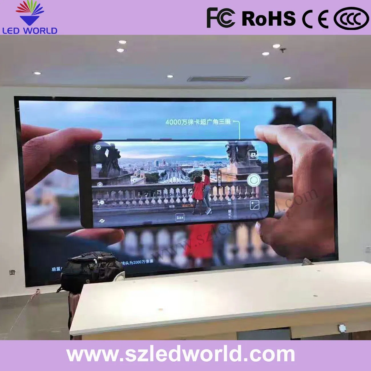 Outdoor Indoor Poster Stadium Full Color Video Wall Standee 3D Taxi Flexible Stage Digital Transparent Advertising LED Display Screen Panel Board Module P6, P10