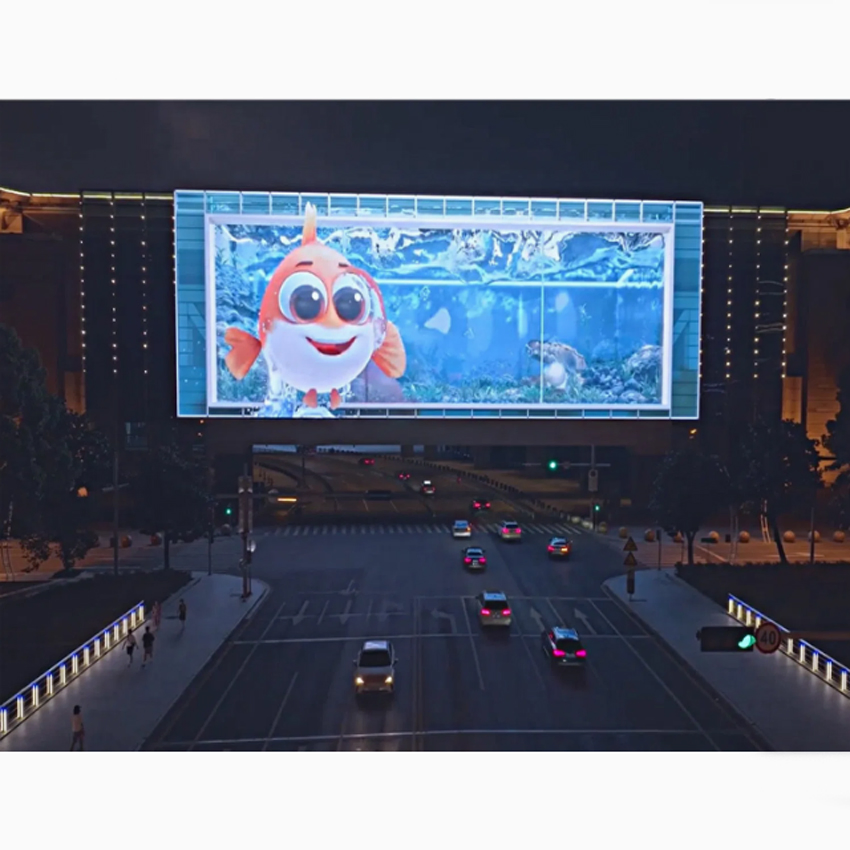 P8 Outdoor Giant Video Wall Naked-Eye 3D LED Display Advertising LED Display