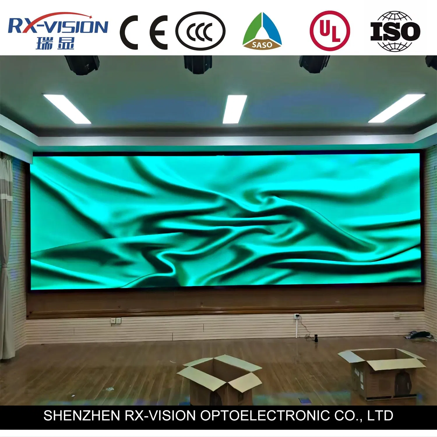 HD Indoor Fixed LED Display Screen P1.56 Small Pixel Pitch Indoor LED Display LED Video Wall