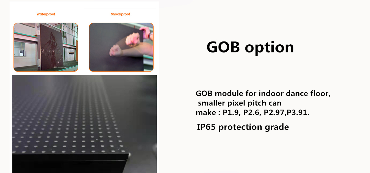 LED Dance Floor Screen P3.91 Waterproof IP43 Display in Showroom