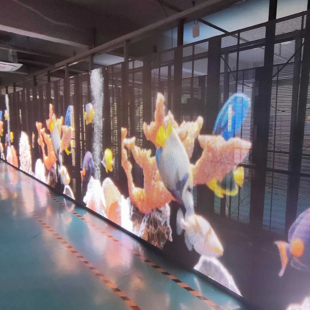 Ultra-Clear Transparent LED Billboard Display with High Refresh Rate