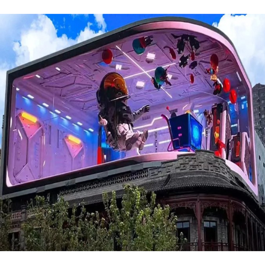 Hologram Effect Rental LED Display Shopmall Advertisement Outdoor Naked Eye 3D LED Screen