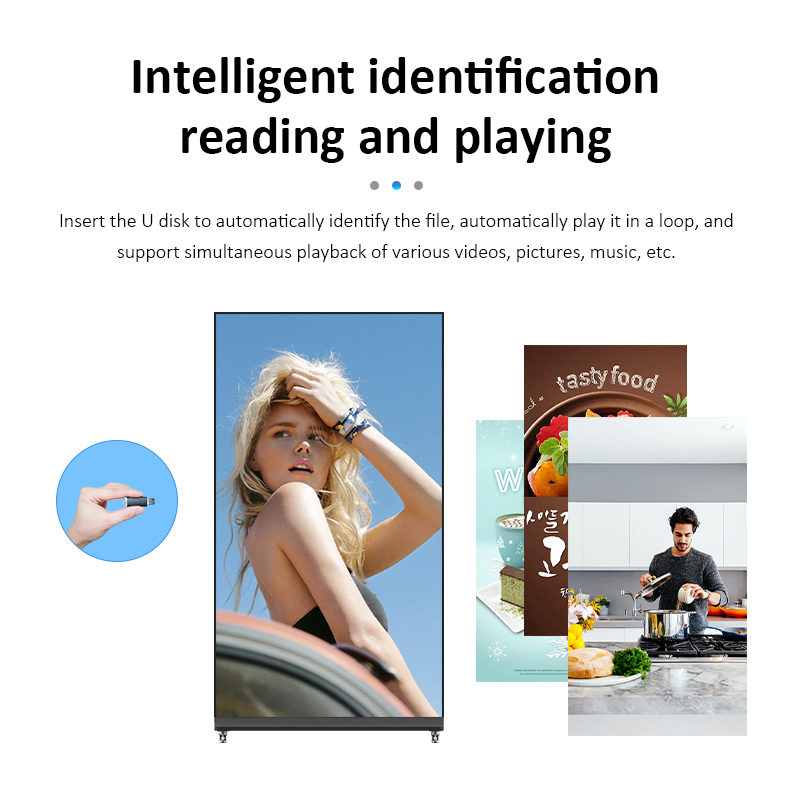 LCD Display Screen Advertising 75 86 98 Inch Poster Digital Signage Commercial Digital Signage and Displays