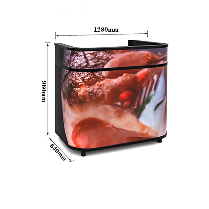 Creative Cool RGB Cube Style Video Display DJ Desk 3D Effect Full Color LED DJ Booth Stand for Night Pub Club