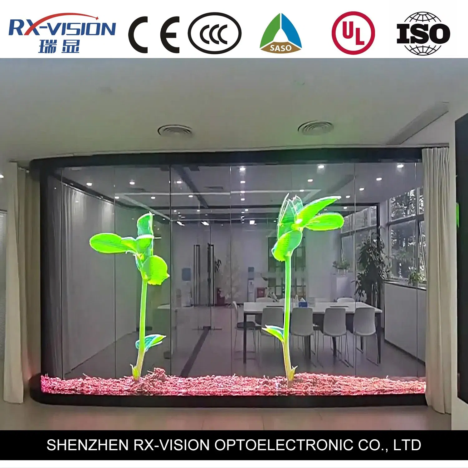 Commercial Indoor Advertising LED Display Video Wall P3.9 Transparent LED Screen Big Digital Signage